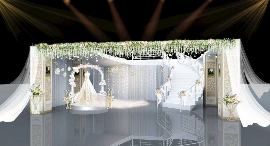 婚纱展台设计搭建