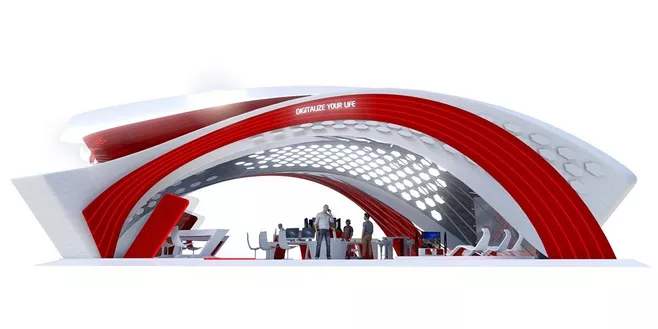 简约展台设计搭建 简约展台设计搭建